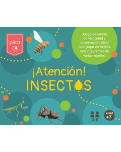 Juego de cartas Atencion Insectos Pika