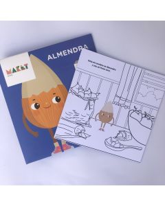 Lamina para colorear Almendra MAKET KIDS