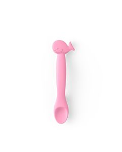 Cuchara De Silicona Flexible +4M Ballena Rosa Suavinex