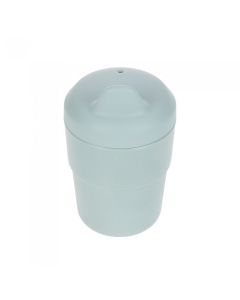 Vasito de aprendizaje con pico silicona gris Lassig