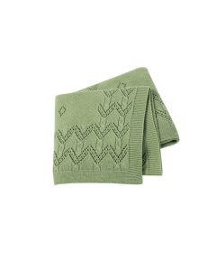 Rebozo tejido zigzag verde oliva MOMA