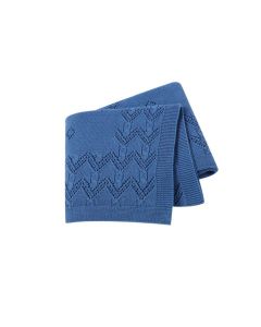 Rebozo tejido zigzag azul MOMA