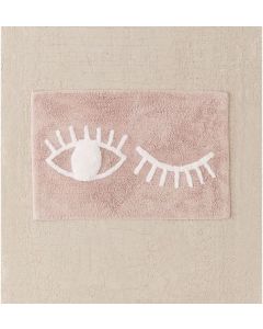 Alfombra de baño Eye Blinking rosa