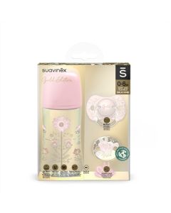 Set Gold Collection 0-6M Rosa Silicona Suavinex