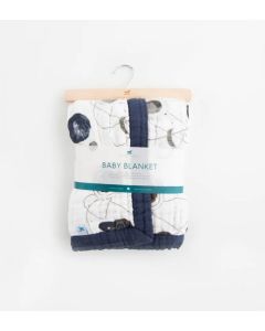 Cotton Muslin Baby Blanket - Planetary Little Unicorn