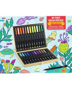 First brush pens box Design By Djeco