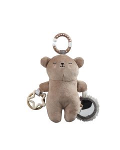 Juguete con sonajero y espejo Oso beige Storki