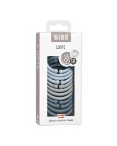 Loops Cloud/ Baby blue/ Petrol BIBS