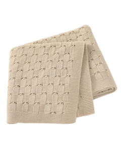 Rebozo tejido algodon beige 100x80cm MOMA