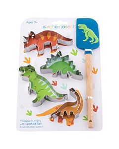 Moldes para Galletas y Espatula - Dino Verde Stephen Joseph