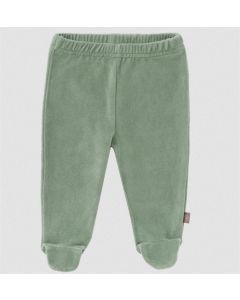 Trousers velours with feet Forest green: 3-6 m  Fresk