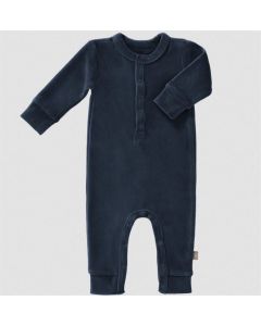 Pyjama velours no feet Indigo: 6-12 m  Fresk