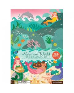 Juego de actividades con stickers - Sirenas Petit Collage