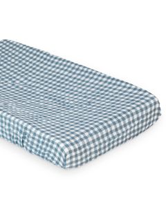 Cubre cambiador Muselina Navy Gingham Lulujo (81 x 43 cm)