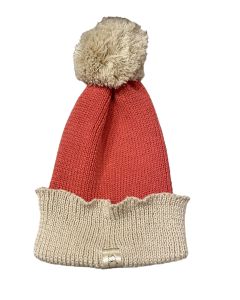 Gorrito tejido niño 1-6 años Fucsia y Beige Miau