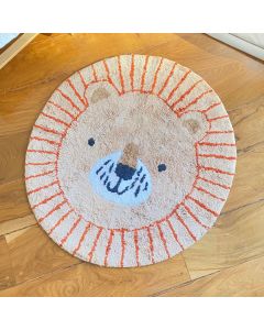 Alfombra de dormitorio Leon redonda 80cm