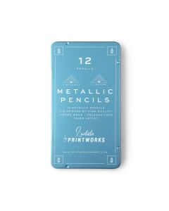 12 Colour Pencils - Metallic Printworks