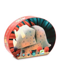 Silhouette Puzzle - Teo The Dino - 24 Pcs - Fsc Mix Djeco