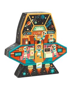 Silhouette Puzzle - Space Station - 54 Pcs - Fsc Mix Djeco
