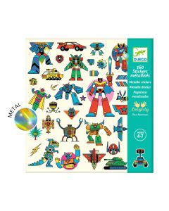 Stickers Textures - Robots - Fsc Mix Djeco