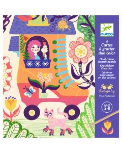 Cartes A Gratter Duocolor - Wacky Houses - Fsc Mix (Packagin