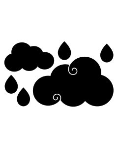 Pizarra adhesiva negra Nube Apli
