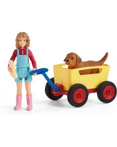 Puppy Wagon Ride Schleich