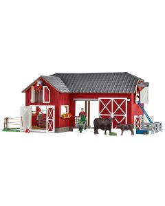 Large Farm With Black Angus Schleich