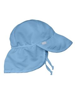 Gorro con protector de cuello  - celeste 9-18m Green Sprouts