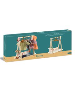 Large Clothes Rack, 3 Hangers Djeco