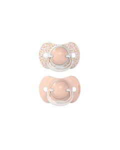 Chupete Fisio. Sx Pro 6-18M (X2Uds) Rosa y manchas Suavinex