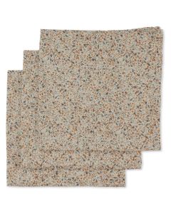 3 Pack Muslin Cloth Gots - Flower Field Konges Sløjd