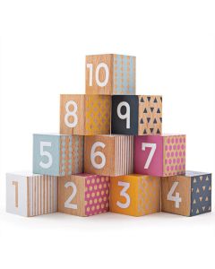 Wooden Number Blocks - Fsc 100% Bigjigs