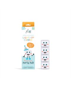 4 cubos Iluminados Act. por Agua - Multicolor Glo Pals