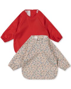2 Pack Dinner Bib With Sleeves Champ Bleu/Barbados Cherry Ko