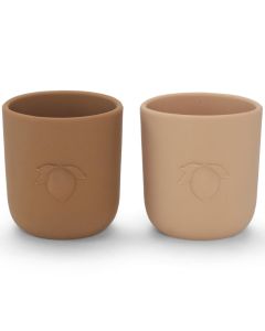 2 Pack Lemon Cups Rose Sand/Caramel Konges Sløjd