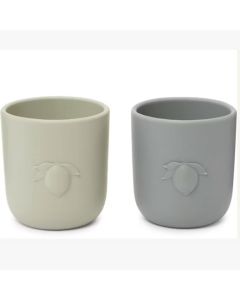 2 Pack Lemon Cups Warm Grey/Whale Konges Sløjd