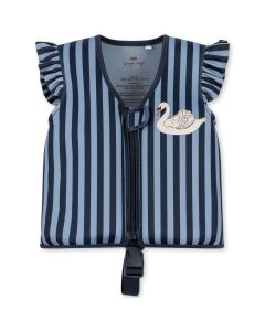Neoprene Float Vest Frill Swan Stripe 1-2Y Konges Sløjd