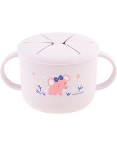 Taza silicona Snacks lila elefante Stephen Joseph