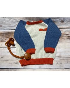 Buzo Pablo azul/coral 9-12m Miau