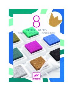 8 Ink Pads And 1 Cleaner - Chic Djeco