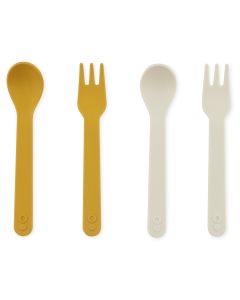 Spoon and Fork 2-pack Mustard Trixie