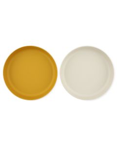 Plate 2-pack Mustard Trixie