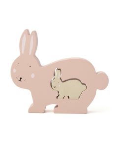 Wooden Puzzle Mrs. Rabbit Trixie