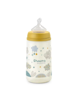 Biberón 270Ml Anat. 0-6M Flujo M Dreams Mostaza Suavinex