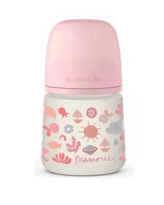 Biberón 150Ml Anat. 0-6M Flujo M Dreams Rosa Suavinex