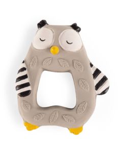 Natural Rubber Ring Owl Les Moustaches Moulin Roty