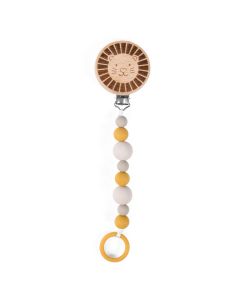 Lion soother holder Sous mon Baobab Moulin Roty
