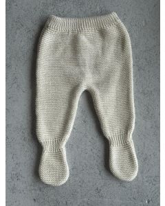 Pantalon Clara con pies 0 a 3M beige Miau