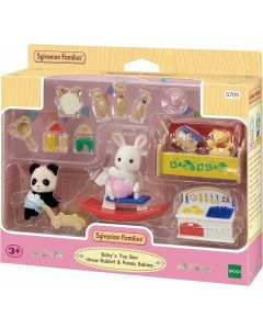 Babys Toy box Snow Rabbit & Panda BabiesSylvanian Families